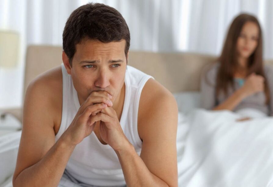 As relacións sexuais dolorosas, o deterioro da potencia nun home é un dos signos de prostatite