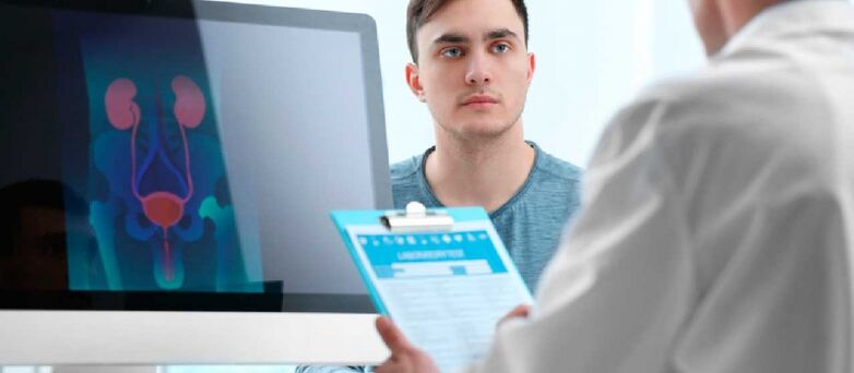 Un exame por un médico axudará a identificar as causas da prostatite